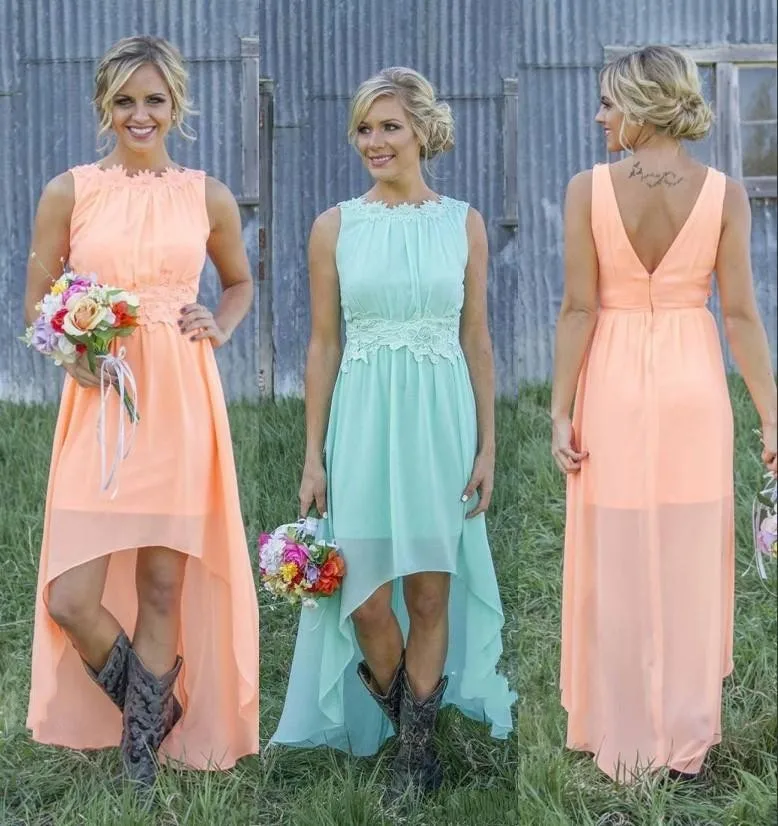 Ever-modeldress, высокая низкая страна, платья подружки невесты, Bateau плиссированные, высокая низкая, Пляжное свадебное платье для гостей, платье подружки невесты, недорогие платья