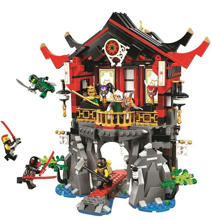 

10806 809pcs Ninja Series The Temple of Resurrection Model Building Blocks kids Bricks Toys Gift Compatible with Legoed 70643