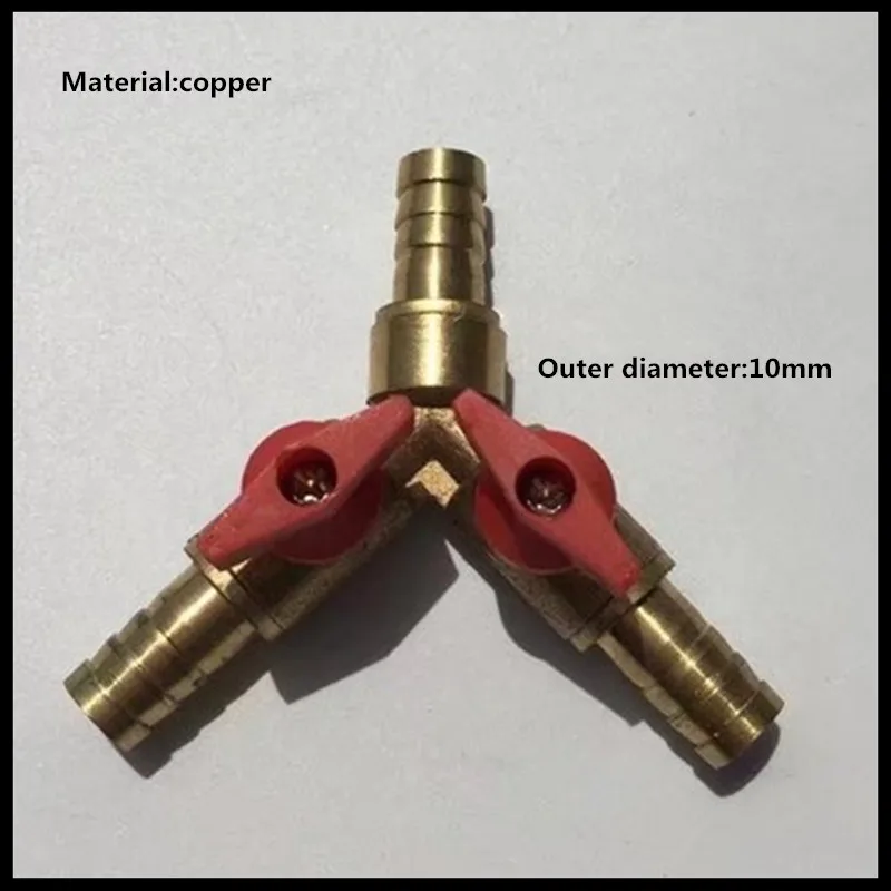 

Brass Y Type double control 1 inlet 2 outlet shunt valve Three-way gas valve Switch ball valve