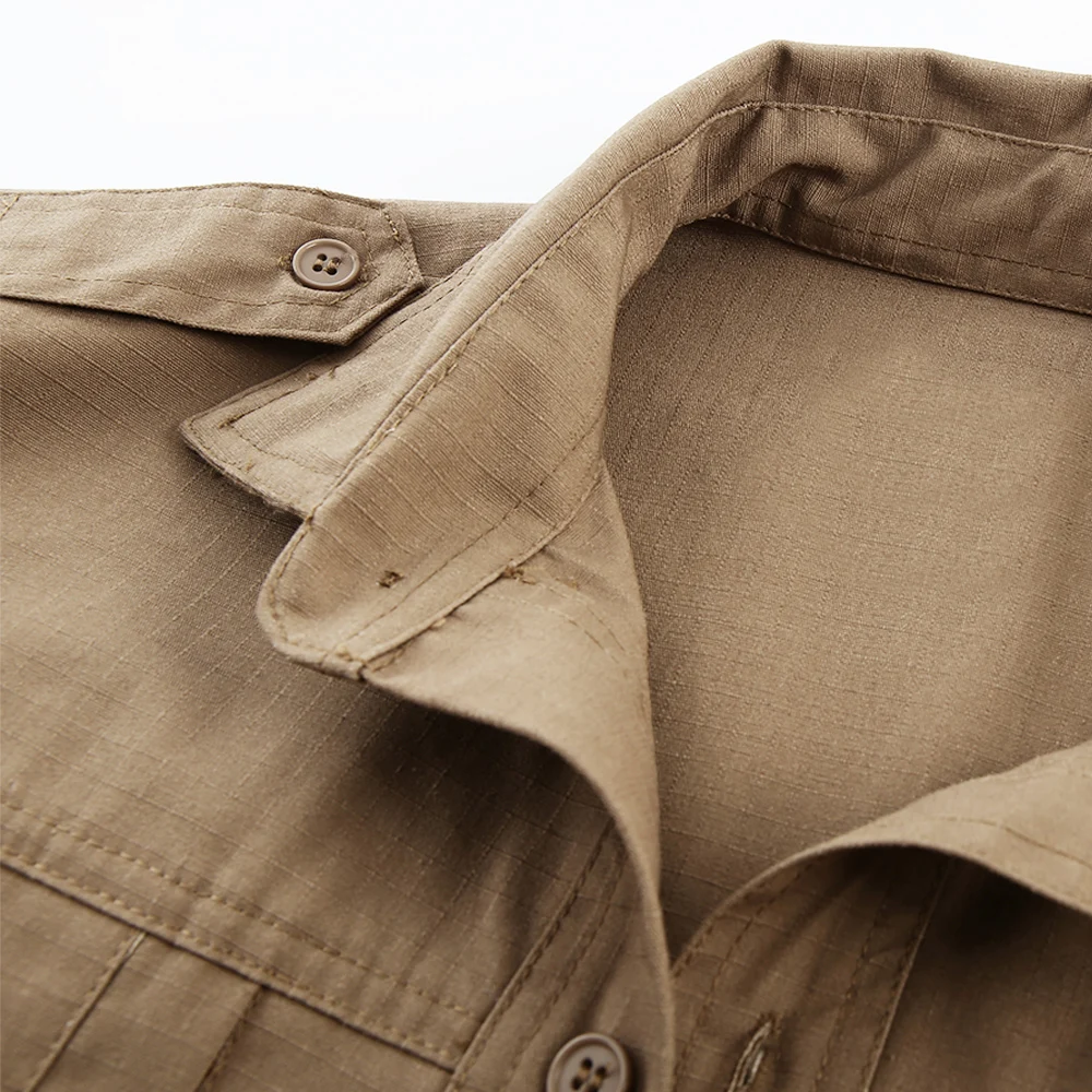  Mege Brand Autumn Spring Military Style Men Shirt Long Sleeve Tactical Camouflage US Army Shirt Rip
