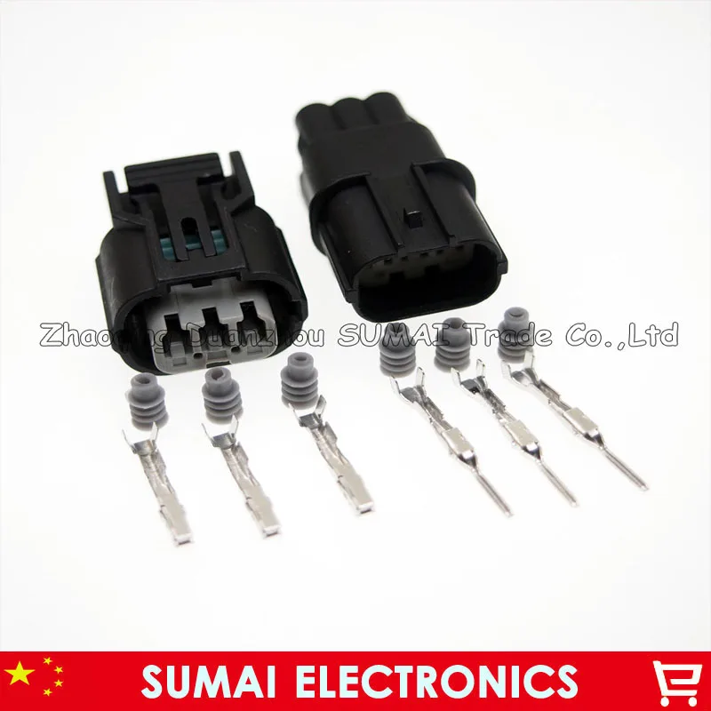 

3Pin male&female sensor plug, coil ignition coil plug connector for Honda Accord, Fit Civic