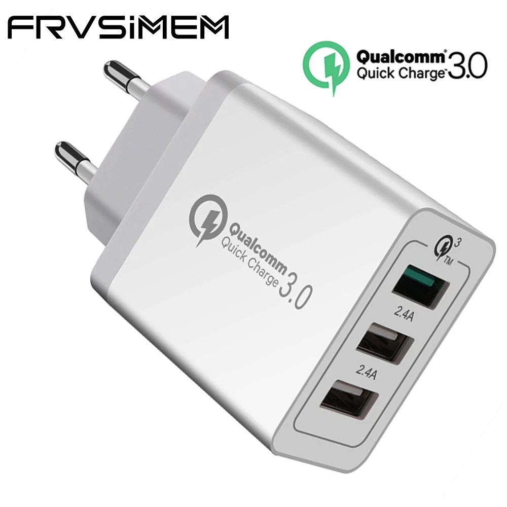 

USB Quick Charge 3.0 USB Charger 30W QC3.0 Fast Charging USB Wall Charger QC 3.0 for iPhone Samsung Xiaomi Mobile Phone Charger