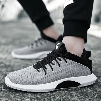 

High Quality Men Casual Shoes Spring Mesh Trainers Sport Walking Shoes Breathable Comfortable Leisure Flats Chaussure Homme