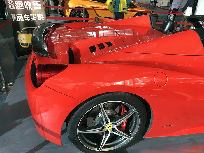 Z ART заднее крыло из углеродного волокна для Ferrari 458 высокое качество задний