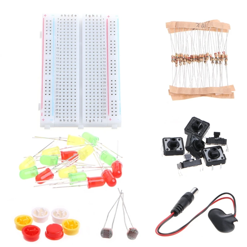 

New 2019 Starter Kit UNO R3 Mini Breadboard LED Jumper Wire Button For Arduino