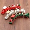 Nuevo tren de navidad pintado madera decoración de navidad para el hogar con Santa/oso navidad chico juguetes regalo ornamento navidad nuevo regalo de Año ► Foto 3/6