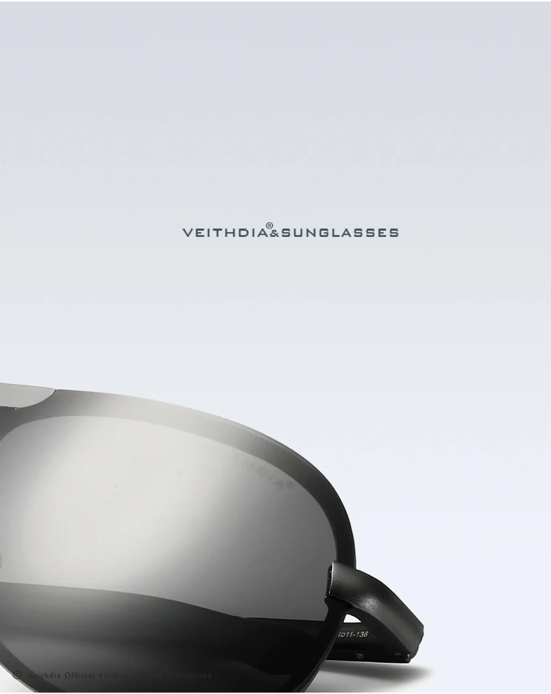 VEITHDIA, очки из алюминиево-магниевого сплава, мужские солнцезащитные очки, поляризованные линзы, солнцезащитные очки для вождения/рыбалки, мужские очки, очки для мужчин