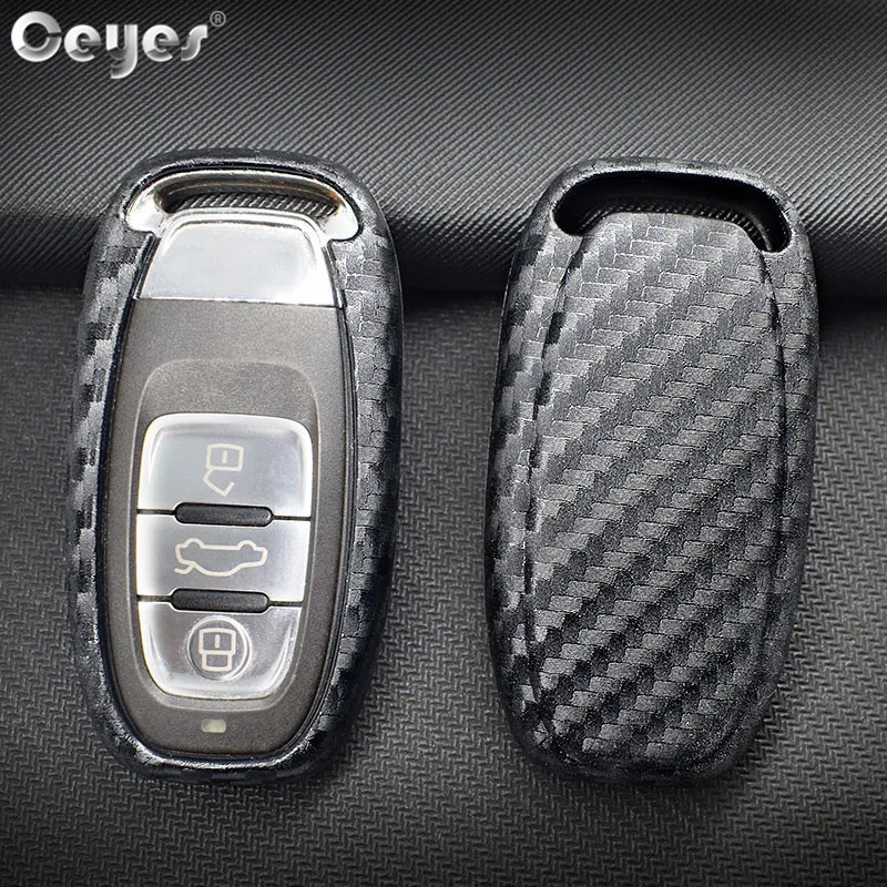 Carbon fiber key cover for AUDI (1)