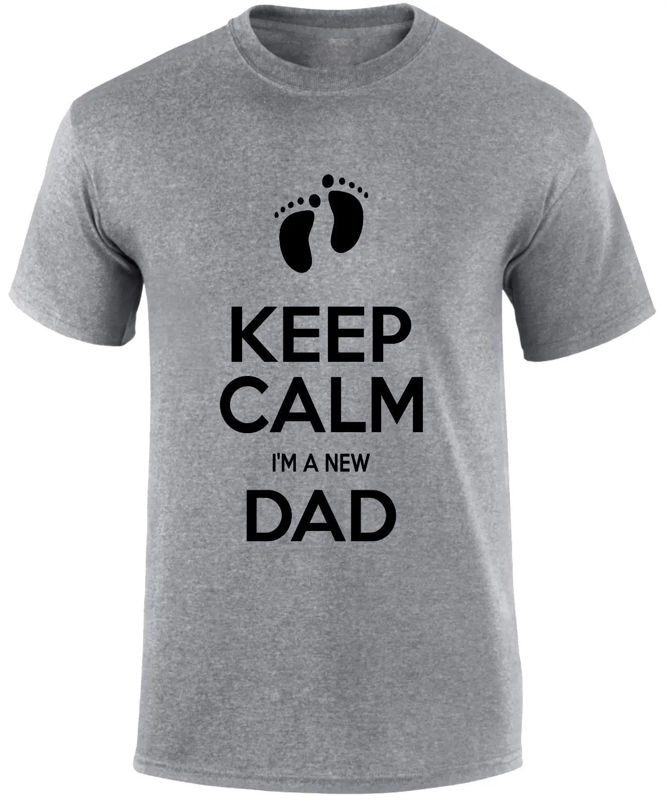 

Keep calm I'm a New Dad Father Daddy Baby New Birth Slogan Funny T-Shirt T Shirt New T Shirts Funny Tops Tee free shipping