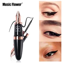 Music Flower матовый черный Водонепроницаемый жидкая подводка в ручке, быстро сохнут, устойчивый к пятнам карандаш-подводка для глаз оттенок макияж Гладкая натуральная подводка для глаз
