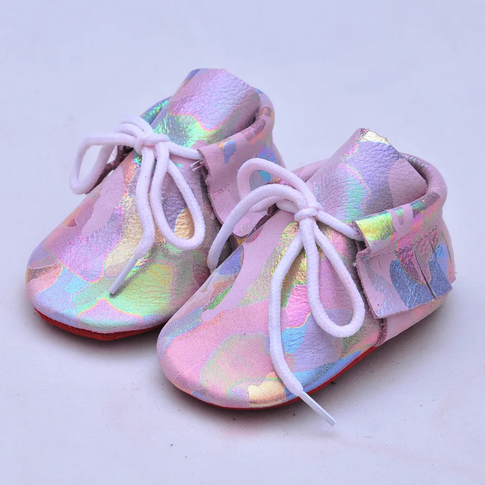 Детская обувь из натуральной кожи, обувь для малышей, домашняя обувь на шнуровке, цветные детские мокасины, мягкая подошва, обувь для