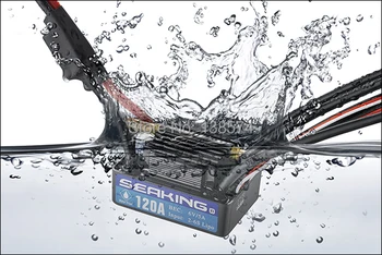 

New HobbyWing SeaKing V3 WP 120A BL Motor ESC 6V/5A BEC for RC R/c Racing Boat