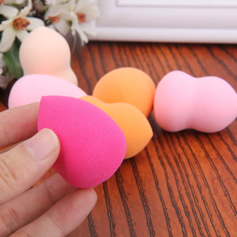 6Pcs Makeup Foundation Sponge Blending Puff Soft Powder Puffs Cosmetic
