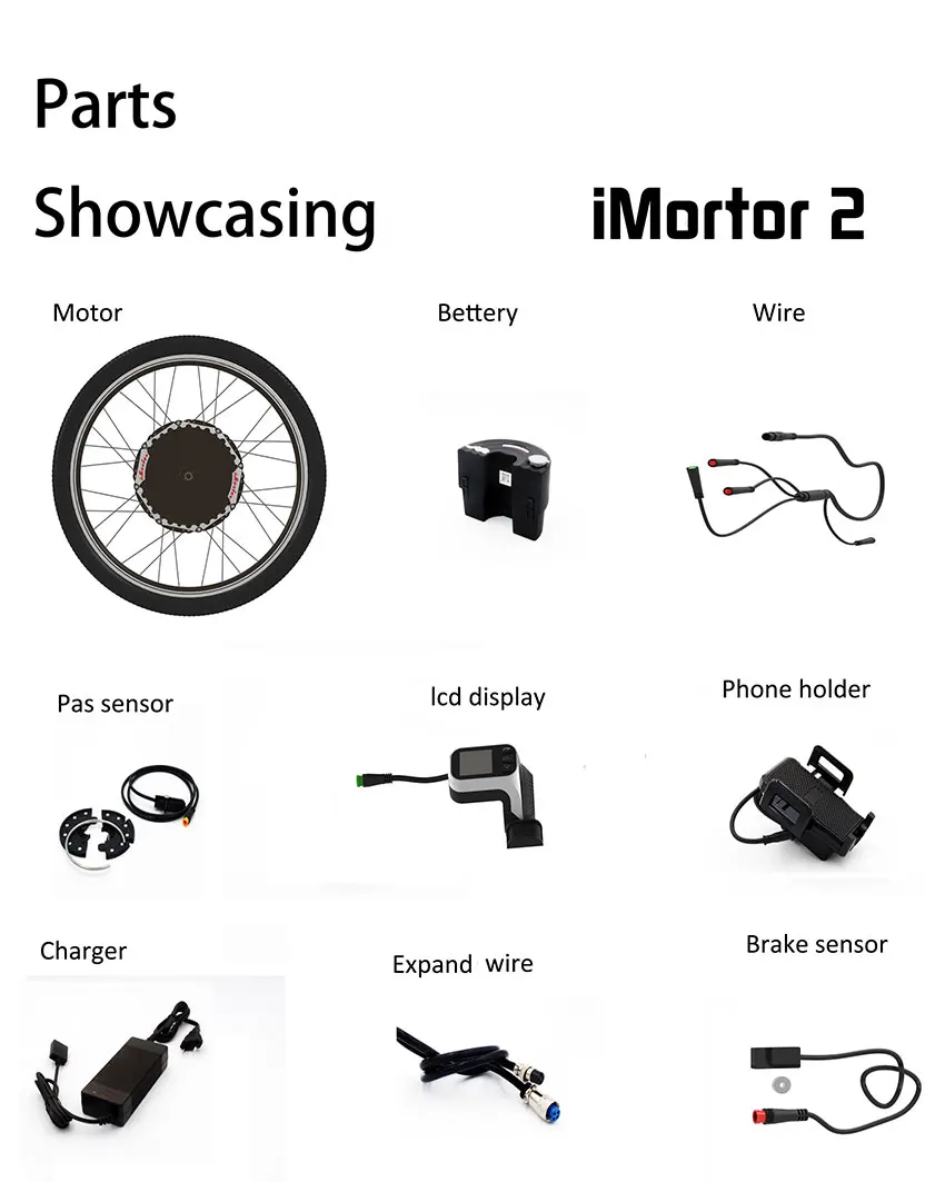 Clearance 24V350W Electric Wheel Motor Set for Electric Bike 20" 24" 26"700C Electro Motor Kit Bicycle Engine Kit Motor Wheel with Battery 5