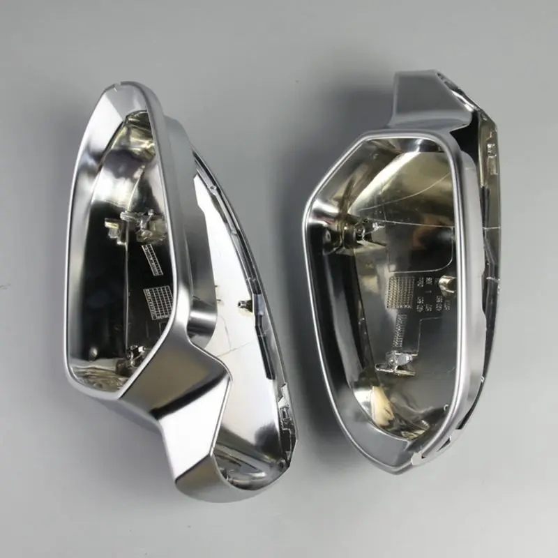 1 Pair Car Rearview Mirror Shell Cover Protection Cap Matte Chrome for Aodi A6 C7 S6 2012-2018 Wing Mirror Cover Car Accessories 1 Pair Car Rearview Mirror Shell Cover Protection Cap Matte Chrome for Aodi A6 C7 S6 2012-2018 Wing Mirror Cover Car Accessories