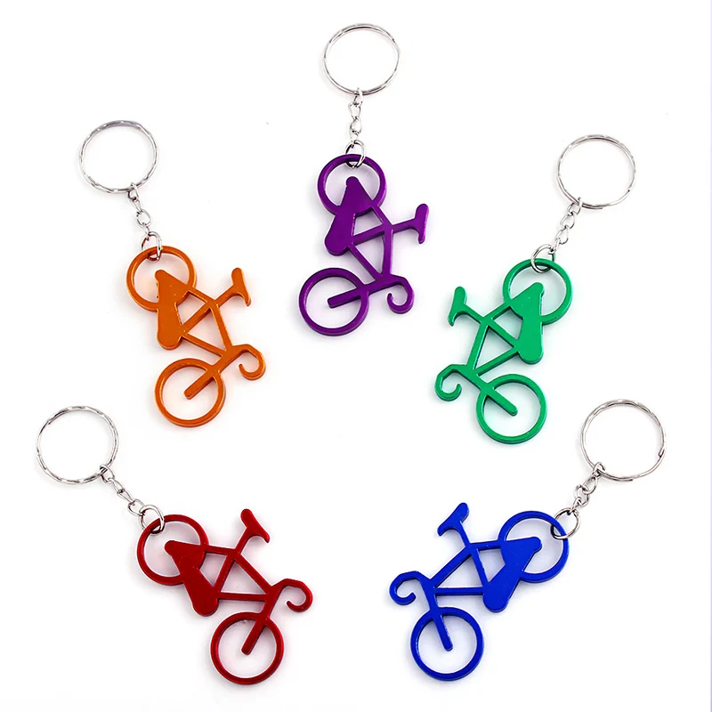 

10pcs Mixed Color Creative Design 3D Bicycle Model Key Chain Aluminum Alloy Keychain Bag Charm Car Accessories Jewelry Gifts