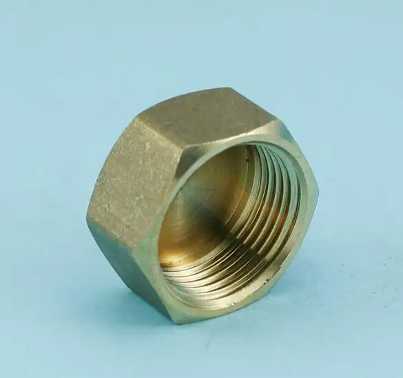 HVAC R 10.8mm Brass Screw Cap Sealing Cap Plug Air conditioning valve