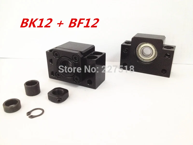 

2 sets Ballscrew End Supports 1pc BK12 + 1pc BF12 1605 1604 ballscrew End Support CNC Parts for SFU1605 SFU1604