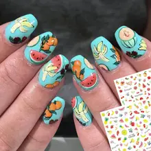 CA-283-284-285 фрукты стикеры 3D на ногти Nail Art Наклейки Шаблон инструмент для ногтевого дизайна украшения