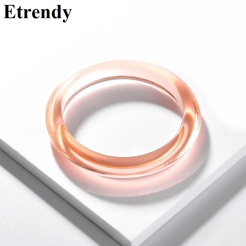 

Candy Colors Fashion Bangle Bracelets For Women 2019 Hot Acrylic Bracelet Jewelry Elegant Lady Bijoux Birthday Gifts