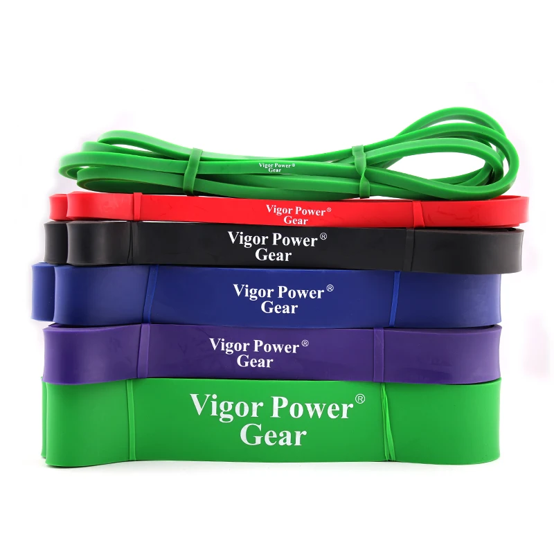 Эластичная лента для йоги Vigor Power Gear эластичная из натурального латекса высокого