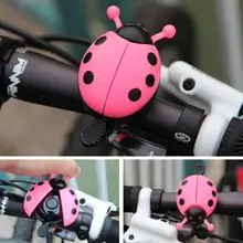Bicycle Bell Ring Lovely Kid Beetle Mini Cartoon Ladybug Ring Bell For Cycling Bicycle Bike Ride Horn Alarm Sports Crisp Sound cute cartoon style bicycle ring bell red golden black