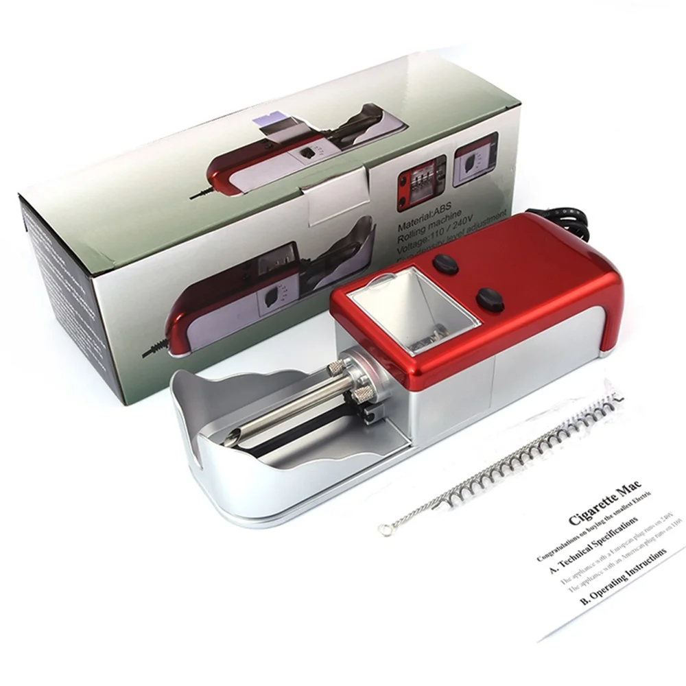

JIJU EU Electric Power 8MM Electric Automatic Cigarette Rolling 8mm Machine Tobacco Injector Maker Roller Random Color JL-003A