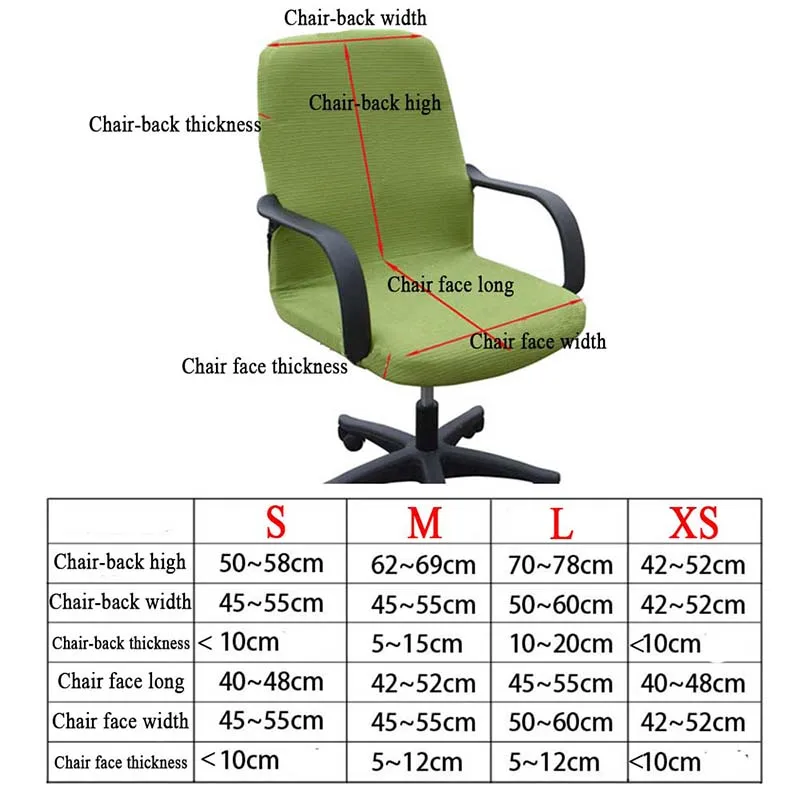 Elasticity fice puter Chair Cover Side Arm Chair Cover Recouvre