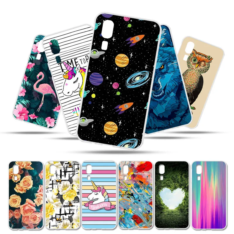 Bolomboy رسمت حقيبة لهاتف سامسونج غالاكسي A2 النواة حالة سيليكون لينة TPU اغلفة السامسونج A2 غطاء الزهور البرية لطيف الحيوان أكياس