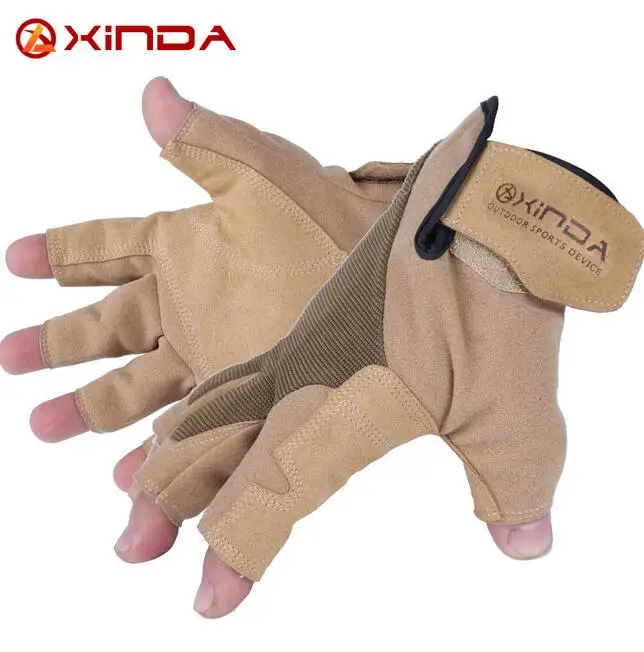 XINDA Downhill font b Glove b font Rescue Hand Rope Cords Reduction Outdoor Half Refers To