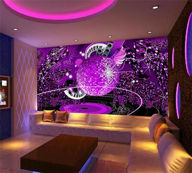 3D Wallpaper Photo Wallpaper Custom Mural Purple Diamond