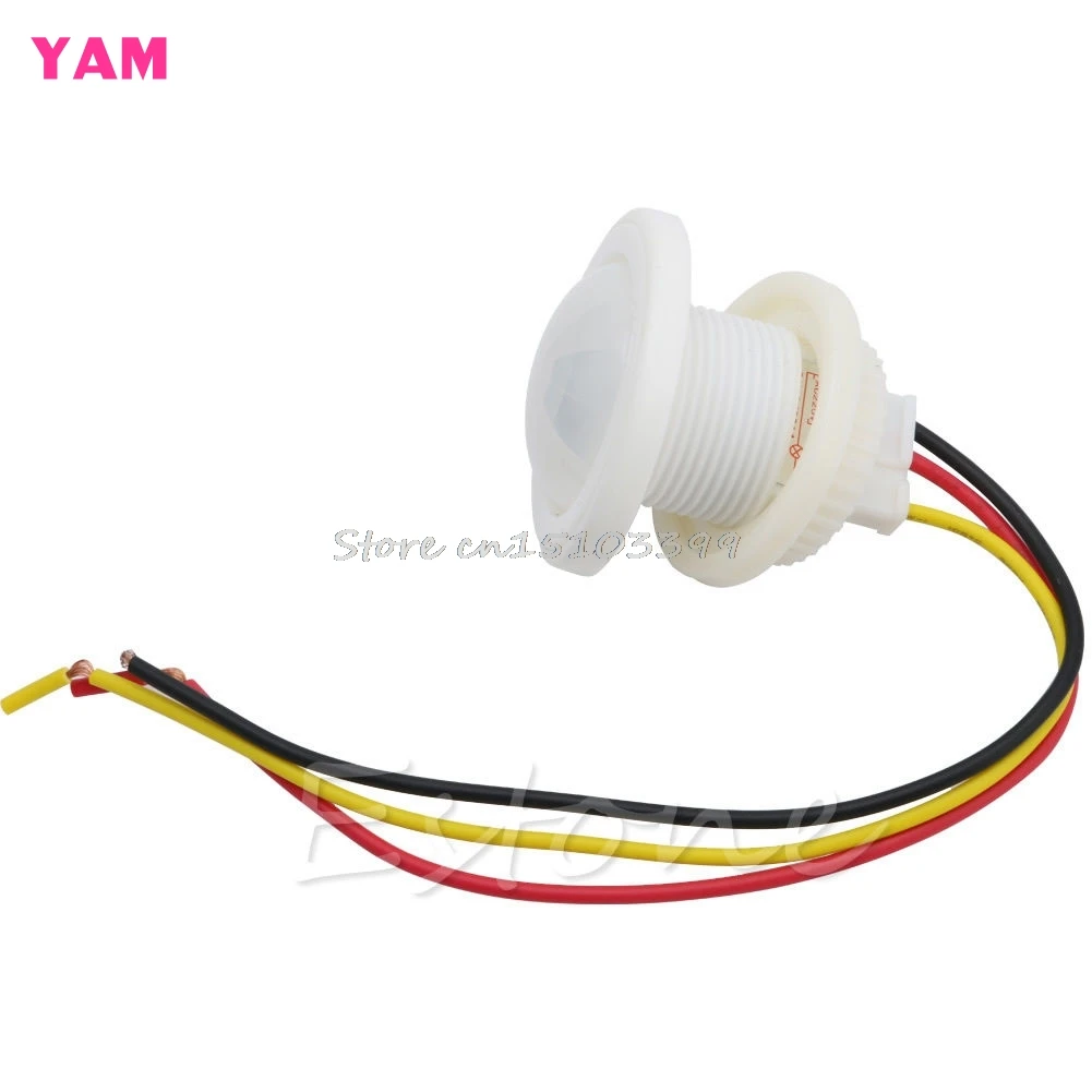 

NEW 360 Degree AC 220V Infrared PIR Motion Sensor Switch For Light 100W Max G08 Drop ship