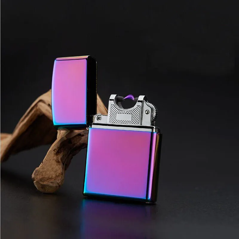 USB Зажигалка Электронная зажигалка импульсная дуговая Одиночная ветрозащитная