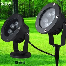 6 Вт Водонепроницаемый LightLED газон лампы 110 V 220 V наружный Точечный светильник IP67 Наружное освещение лампы на солнечных батареях в с шипом для установки в грунт свет для сада