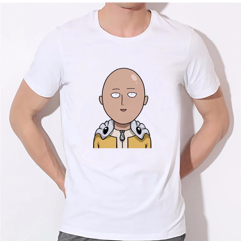 Мужская футболка One Punch аниме Сайтама косплей футболки модные мужские и женские
