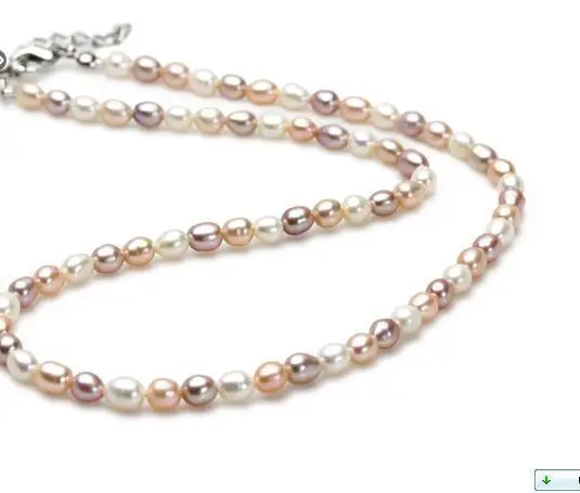 

18"8-9MM SOUTH SEA WHITE pink purple PEARL necklace AAA