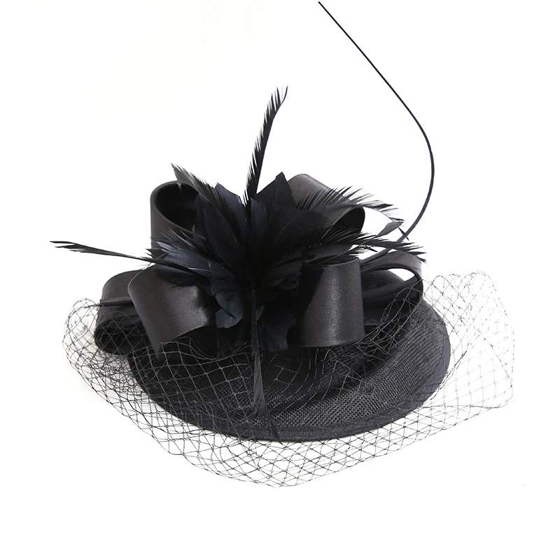 

Faymacca 2019New Black Pink Product Chapeau Femme Mariage Fascinator Hats For Women Derby Elegant Fedora Top Hat Free Shipping