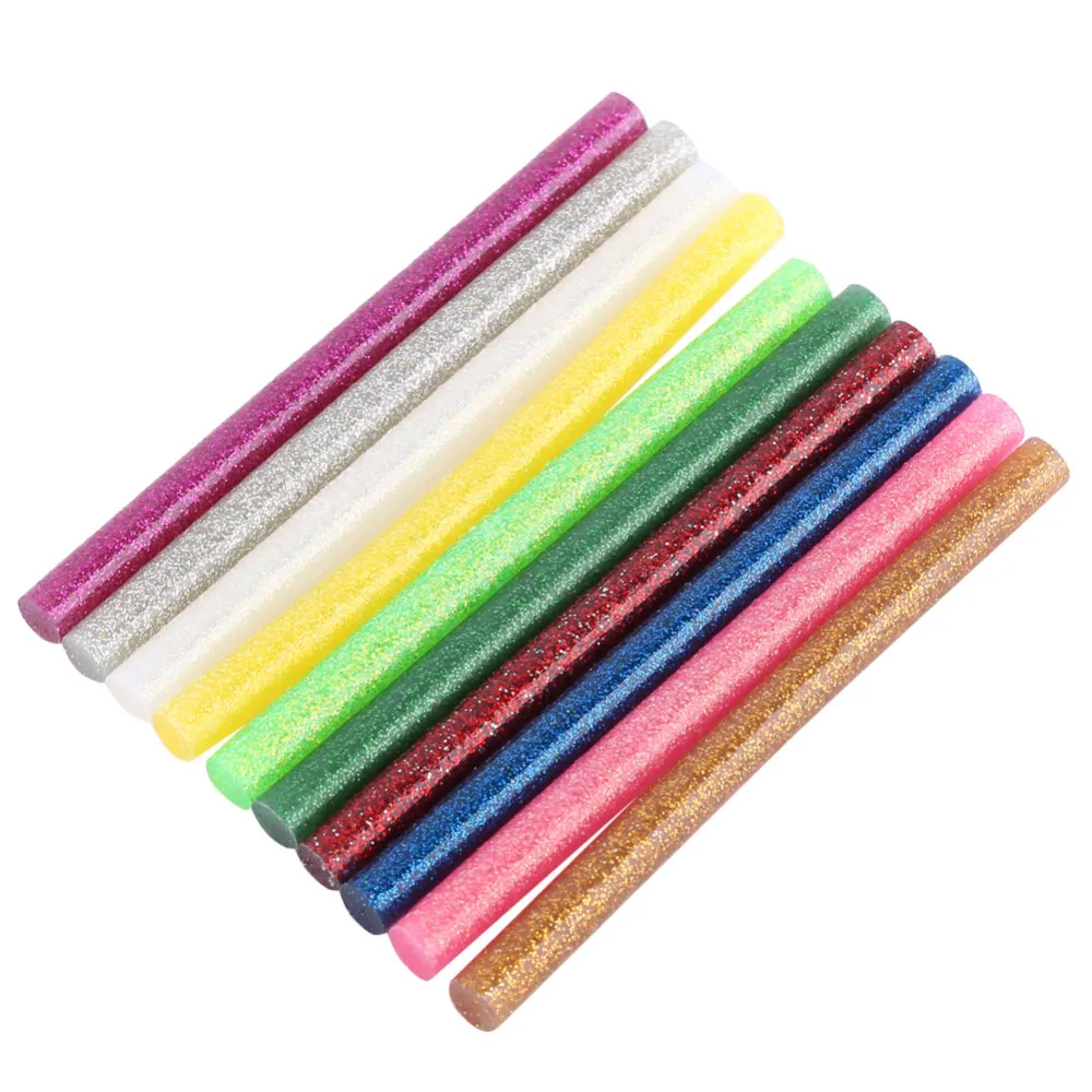 10 шт./лот, разноцветные клеевые палочки, набор палочек для рукоделия