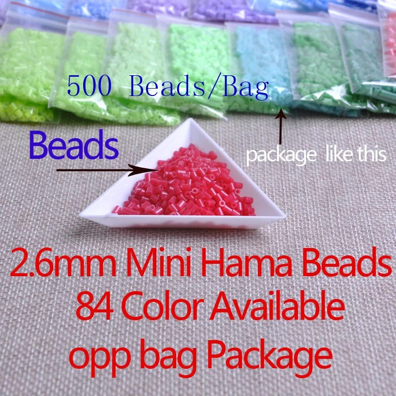 EVA 2.6mm Hama Beads -500 Beads