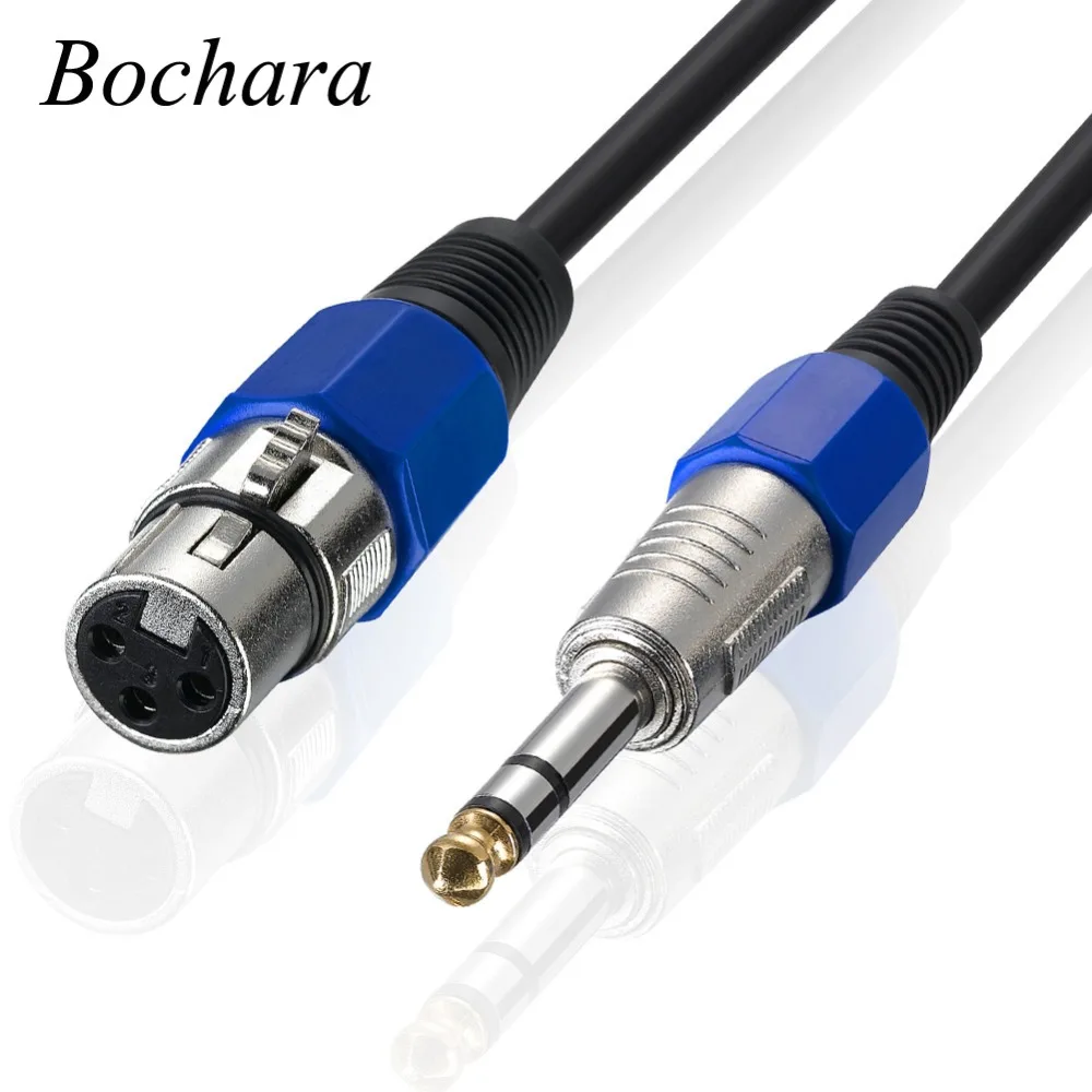 

Bochara 1/4'' 6.5mm Jack Male to XLR Female Microphone Cable 6FT 15FT 10FT 16FT 20FT 25FT 33FT Mono/Stereo