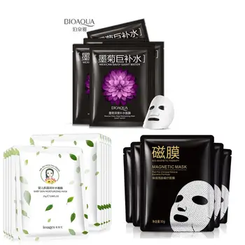 

60Pcs One Spring Skin Care Peach Blossom Plant Mask Baby Skin Moisturizing Oil Control Black head Remover Wrapped Mask Face Mask