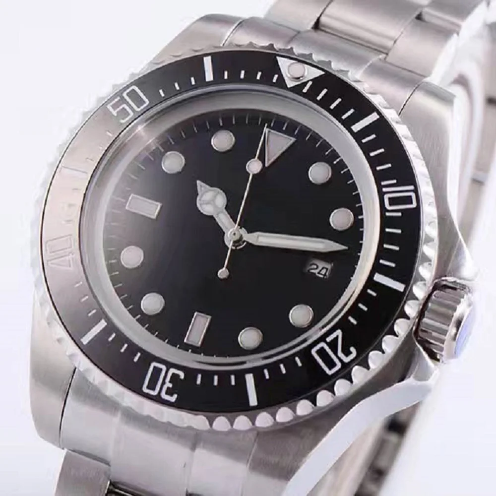 

PARNIS 44MM men's watch clock Japan MIYOTA automatic mechanical movement stainless steel black dial LA1