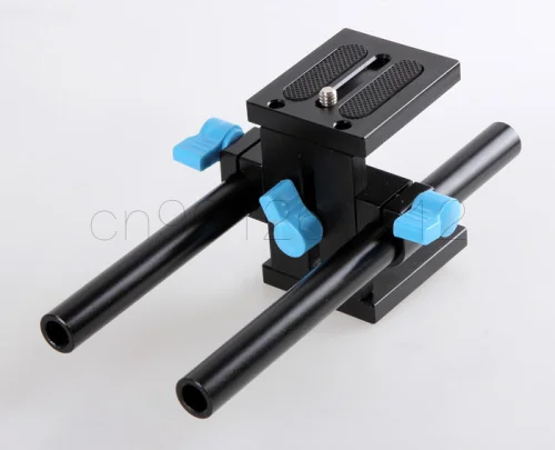 

High Quality 15mm Rail Rod Support System Baseplate Mount for canon DSLR Follow Focus Rig 5D2 5D 5D3 7D 6D 5D4 D850 D800 D610 D5