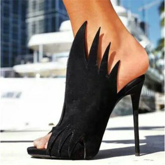 New Fashion Red Purple Suede Flame Women Sandals Slippers High Heels Gladiator Sandals Women Pumps Shoes Woman Sandalias Mujer (10)