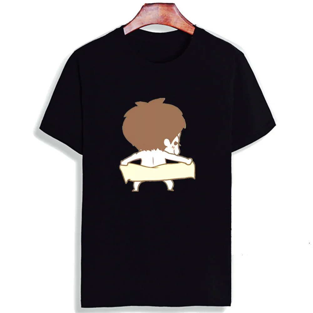 Модная одежда для пар футболка с короткими рукавами Забавный стиль для пары мини-героев мультфильмов, хлопок, топы, футболки, повседневная футболка с круглым вырезом