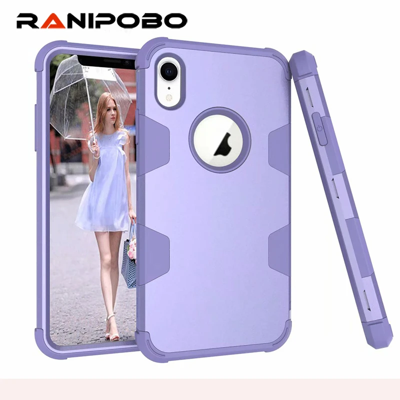 

Fashion Shockproof 360 full Protect Cover Hybrid TPU+ Rubber Hard Rugged Armor Rose Gold Phone Case For iPhone XS Max XS X XR