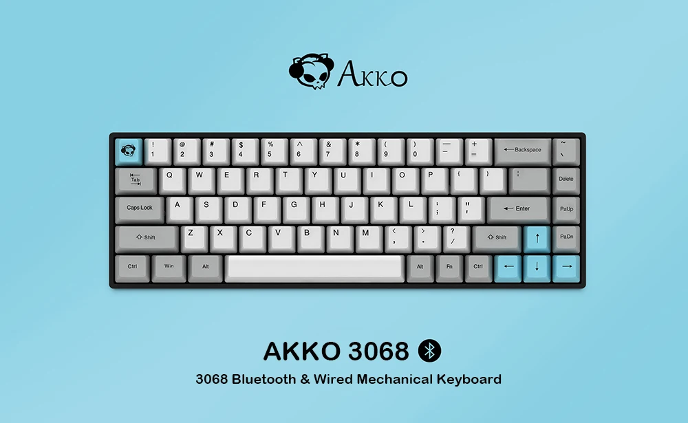 AKKO Бесшумная Bluetooth Проводная Двухрежимная PBT Keycap Cherry Switch механическая клавиатура игровая клавиатура для ПК ноутбука рабочего стола