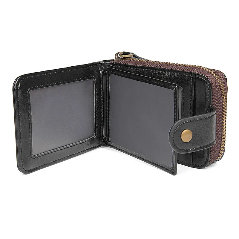 Genuine Leather Unisex Business Card Holder Wallet Bank Credit Card