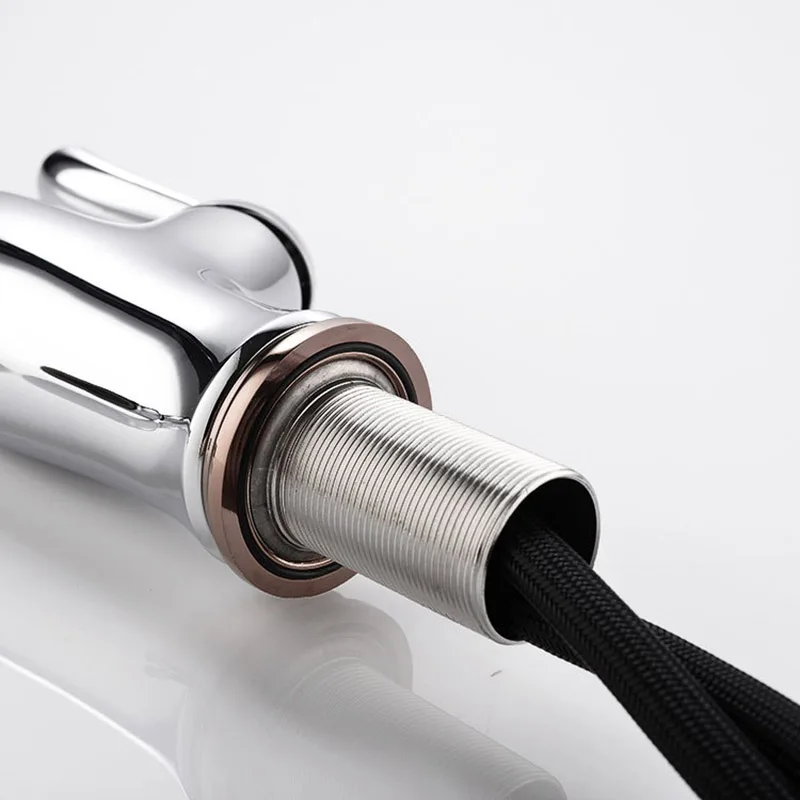 Chrome Plated Brass Kitchen Faucet Sprayer Pull Out 360 Swivel Single Handle Tap Kitchen Sink Cold And Hot Water Mixer Chrome Plated Brass Kitchen Faucet Sprayer Pull Out 360 Swivel Single Handle Tap Kitchen Sink Cold And Hot Water Mixer