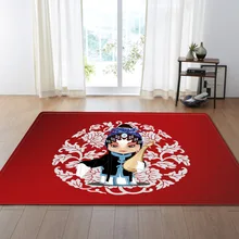 RULDGEE 1 шт. полиэстер Пекинская опера шаблон для гостиной кухонный коврик спальня ковер пол дверь коврик декоративный коврик